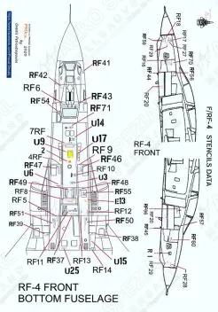 PRO480906B F-/RF-4 Phantom II Stencils in FS 37038 (Black)