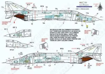 PRO720906G F-/RF-4 Phantom II Stencils in FS 36118 (Gunship Grey)