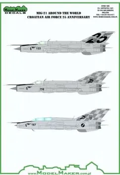 MOD48098 MiG-21bisD Fishbed-L Croatian Air Force