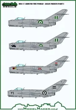 MOD48155 MiG-17 Fresco weltweit: Asiatische Luftstreitkräfte Teil 1