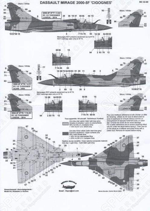 BD32069 Mirage 2000-5F EC 1/2 Cigognes Teil 1