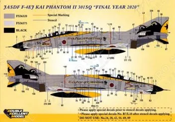 DXM72040 F-4EJ Kai Phantom II JASDF finales Jahr 2020