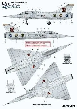 SY72121 Mirage 5BD belgische Luftwaffe