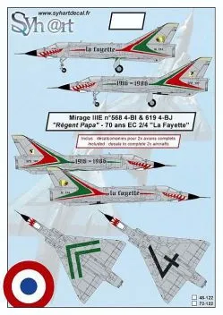 SY72122 Mirage IIIE Display-Team Regent Papa