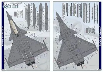 SY72915V2 Rafale B/C/M Standard Markings French Air Force and Navy