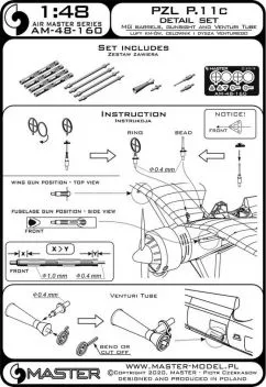 AM48160 PZL P.11c Detail Set