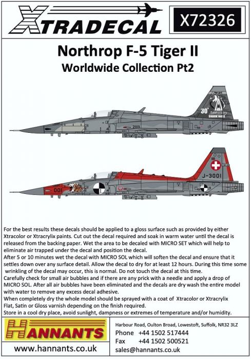 XD72326 F-5 Freedom Fighter/Tiger II im weltweiten Einsatz, Teil 2