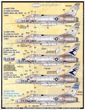 FD&S4821 F-100D Super Sabre U.S. Air Force in Vietnam