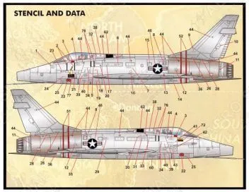 FD&S4821 F-100D Super Sabre U.S. Air Force in Vietnam