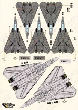 DXM72043 F-14 Tomcat VF-2, VF-11, VF-31, VF-101 & VF-103 Low Visibility