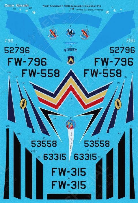 EU48133 F-100D Super Sabre U.S. Air Force, Teil 3