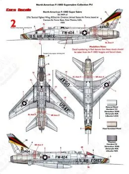 EU72131 F-100D Super Sabre U.S. Air Force, Teil 1
