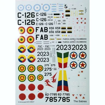 ACD48027 F-86 Sabre & Canadair Sabre im weltweiten Einsatz