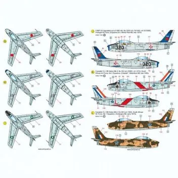 ACD48027 F-86 Sabre & Canadair Sabre im weltweiten Einsatz