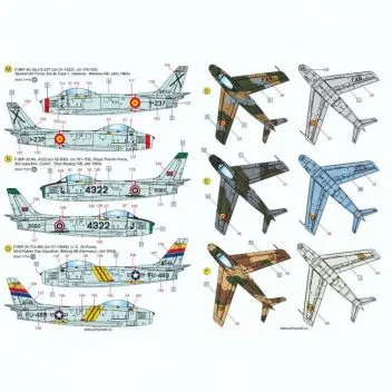 ACD48027 F-86 Sabre & Canadair Sabre im weltweiten Einsatz