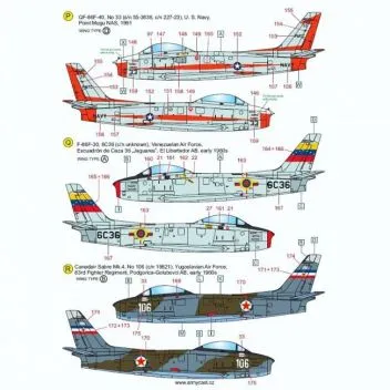 ACD48027 F-86 Sabre & Canadair Sabre im weltweiten Einsatz