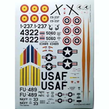 ACD48027 F-86 Sabre & Canadair Sabre im weltweiten Einsatz
