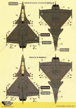 DXM48045 Rafale C/M französische Luftwaffe/Marine