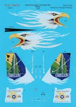 EU72122 F-15C Eagle Jubiläumsanstrich 75 Jahre Oregon Air National Guard