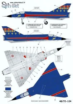 SY72124 Mirage IIIE Anniversary Finish 13e Escadre