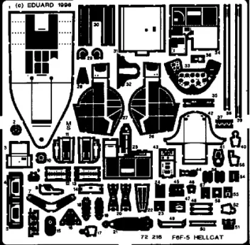 ED72216 F6F-5 Hellcat Detail Set