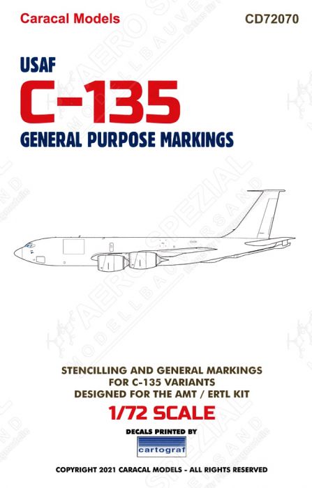 CD72070 C-135 Stratolifter/Stratotanker allgemeine Markierungen