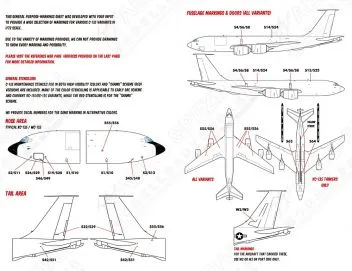 CD72070 C-135 Stratolifter/Stratotanker allgemeine Markierungen