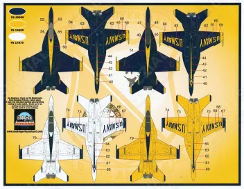 FBD48079 F/A-18 Super Hornet Blue Angels Demo-Team 2021