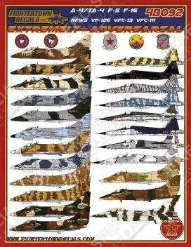 FTD48092 A-4 Skyhawk, F-5 Tiger II & F-16 Viper TOPGUN, VF-126, VFC-13, VFC-111