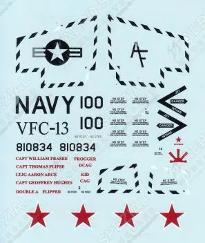 FTD48092 A-4 Skyhawk, F-5 Tiger II & F-16 Viper TOPGUN, VF-126, VFC-13, VFC-111