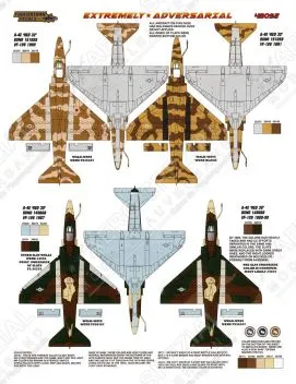 FTD48092 A-4 Skyhawk, F-5 Tiger II & F-16 Viper TOPGUN, VF-126, VFC-13, VFC-111