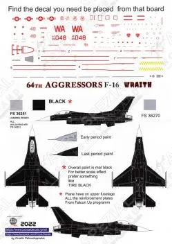 PRO322201 F-16C Block 42 Fighting Falcon WRAITH