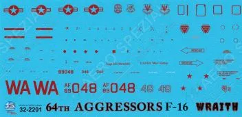 PRO322201 F-16C Block 42 Fighting Falcon WRAITH
