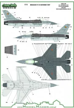 MOD72174 F-16 AM/BM Fighting Falcon Belgian Air Force