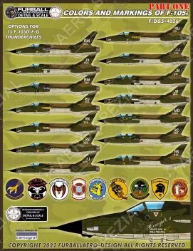FD&S4826 F-105D/F/G Thunderchief Colours & Markings Part 1