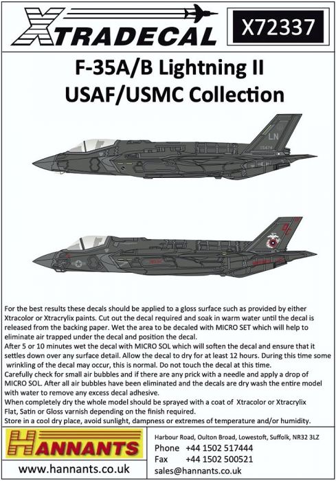 XD72337 F-35A/B Lightning II U.S. Air Force/U.S. Marines