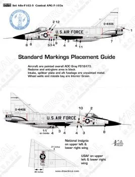 DRD4811 F-102A Delta Dagger Central Air National Guard Units