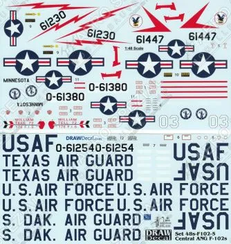 DRD4811 F-102A Delta Dagger Central Air National Guard Units