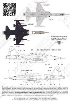 DD48082 NF-5A/B & F-16AM/BM niederländische Luftwaffe