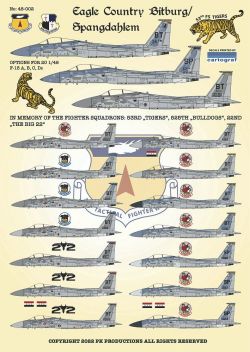 PK48002 F-15A/B/C/D Eagle USAFE Bitburg/Spangdahlem