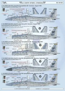 PK48002 F-15A/B/C/D Eagle USAFE Bitburg/Spangdahlem