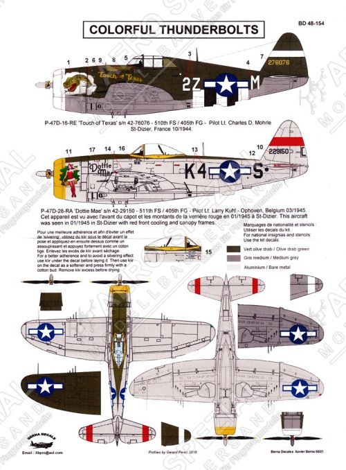 BD48154 P-47D Thunderbolt Touch of Texas & Dottie Mae