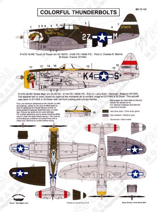 BD72130 P-47D Thunderbolt Touch of Texas & Dottie Mae