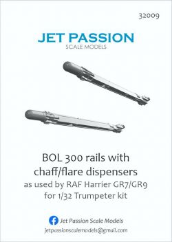 JP32009 Harrier GR.7/9 BOL-300 Raketenstartschienen