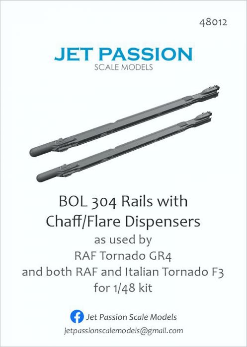 JP48012 Tornado F.3/GR.4 BOL-304 Missile Launch Rails