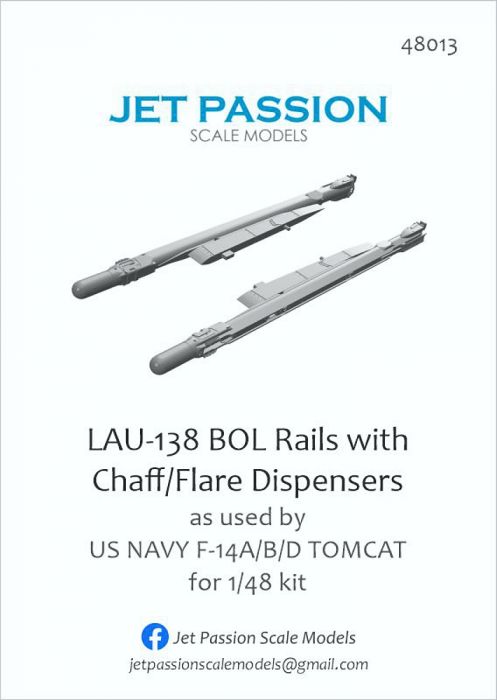 JP48013 F-14A/B/D Tomcat LAU-138 BOL-Raketenstartschienen