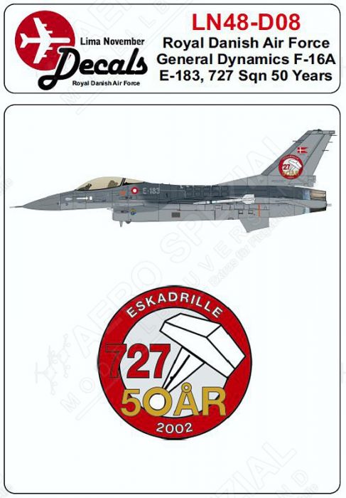 LN48-D08 F-16A Block 5 Fighting Falcon Esk 727 Jubiläum