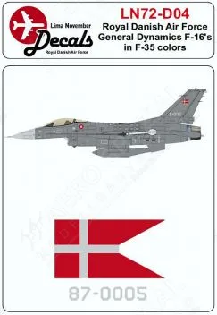 LN72-D04 F-16AM/BM Block 20 Fighting Falcon Royal Danish Air Force
