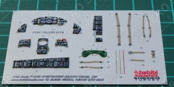 B3D32013 F-104G Starfighter 3D printed Cockpit Details