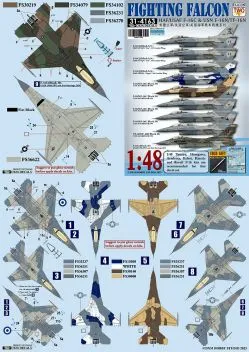 DXM48058 F-16 Fighting Falcon U.S. Air Force, U.S. Navy & griechische Luftwaffe